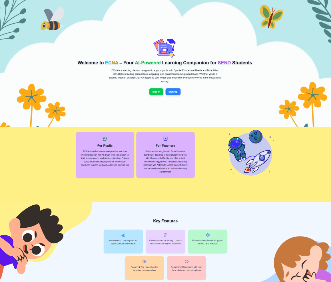 Ecna (AI Powered Online Learning Platform)